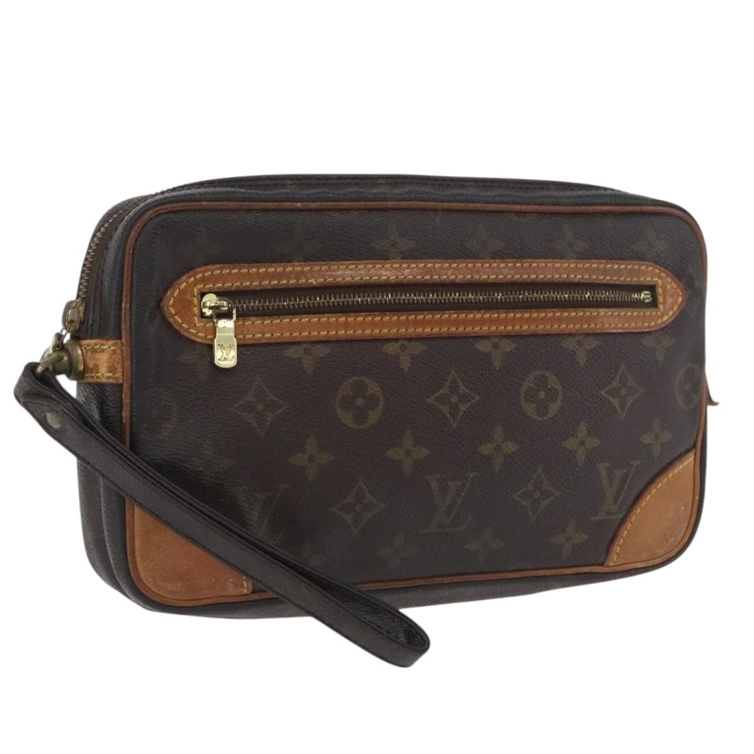 Louis Vuitton Marly Dragonne GM Monogram Canvas Clutch Bag M51825: Louis Vuitton Marly Dragonne GM Monogram Canvas Clutch Bag M51825 This LOUIS VUITTON Monogram Marly Dragonne GM Clutch Bag features the iconic Monogram Canvas exterior in classic Monogram color. Desig