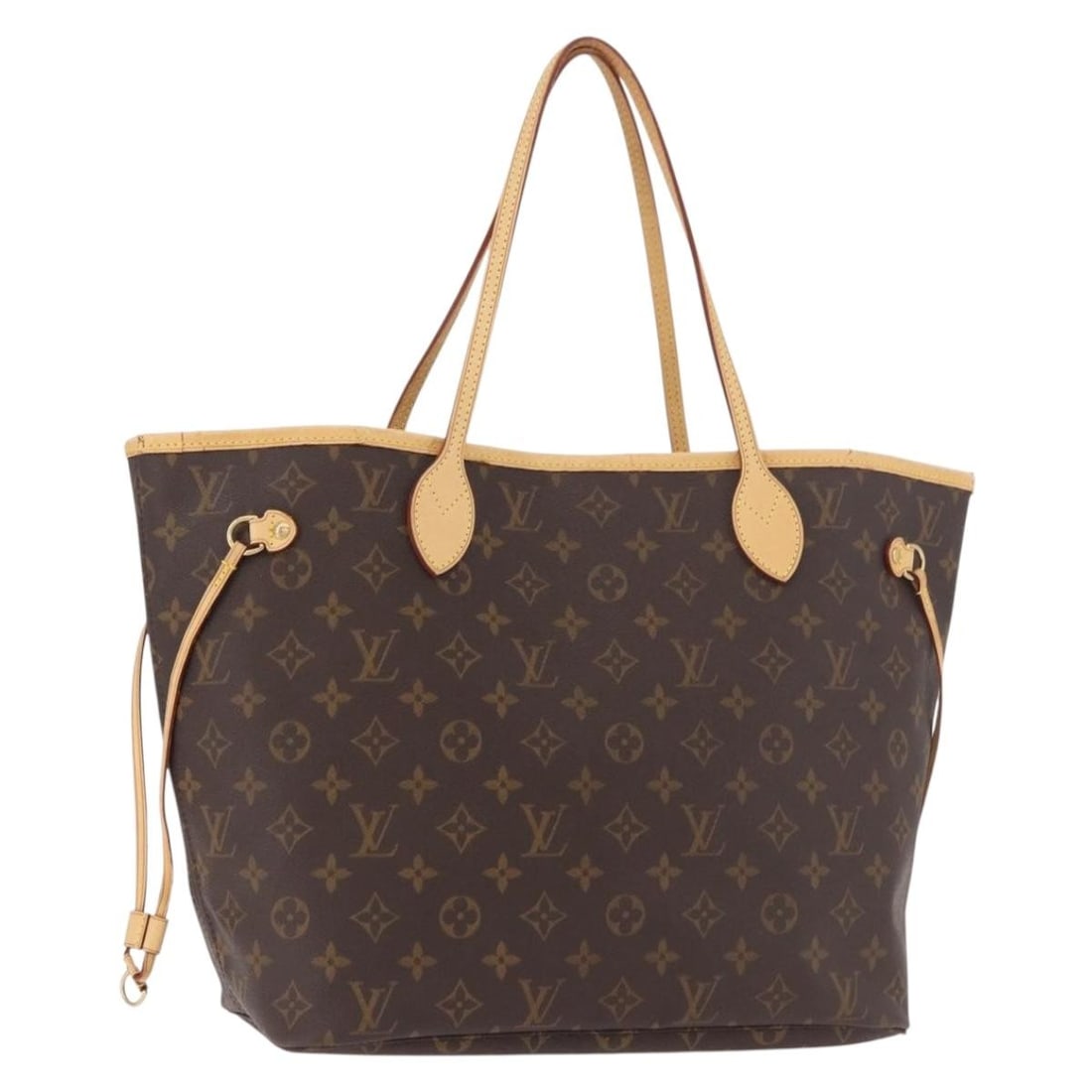 Louis Vuitton M40156 Neverfull MM Monogram Canvas Tote: Louis Vuitton M40156 Neverfull MM Monogram Canvas Tote A Louis Vuitton Neverfull MM tote bag in Monogram Canvas with the classic Monogram color pattern. This pre-owned bag was made in France and is id
