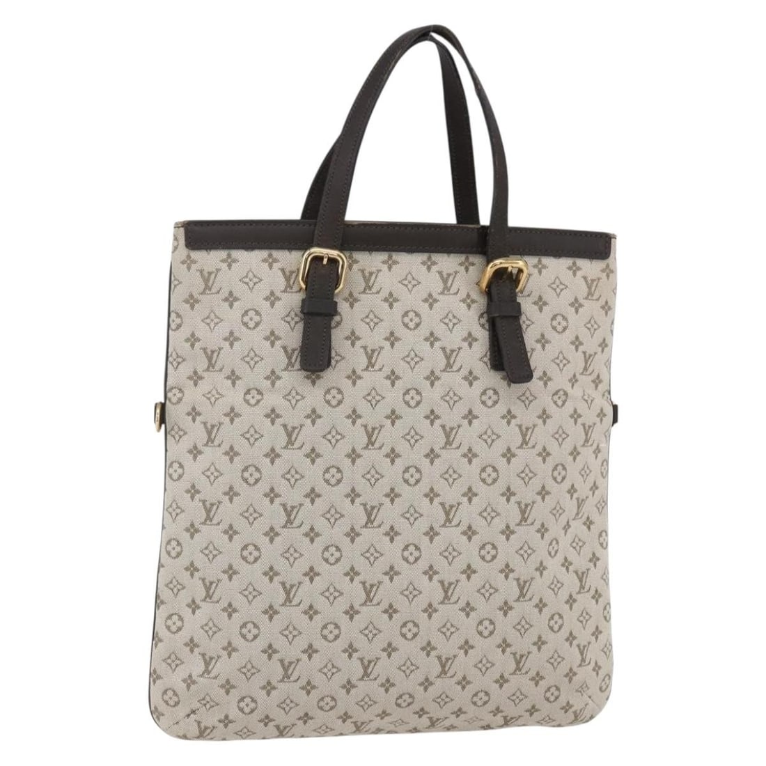 LOUIS VUITTON Monogram Mini Francoise Tote Bag Khaki M92209 Auth (1 of 18)