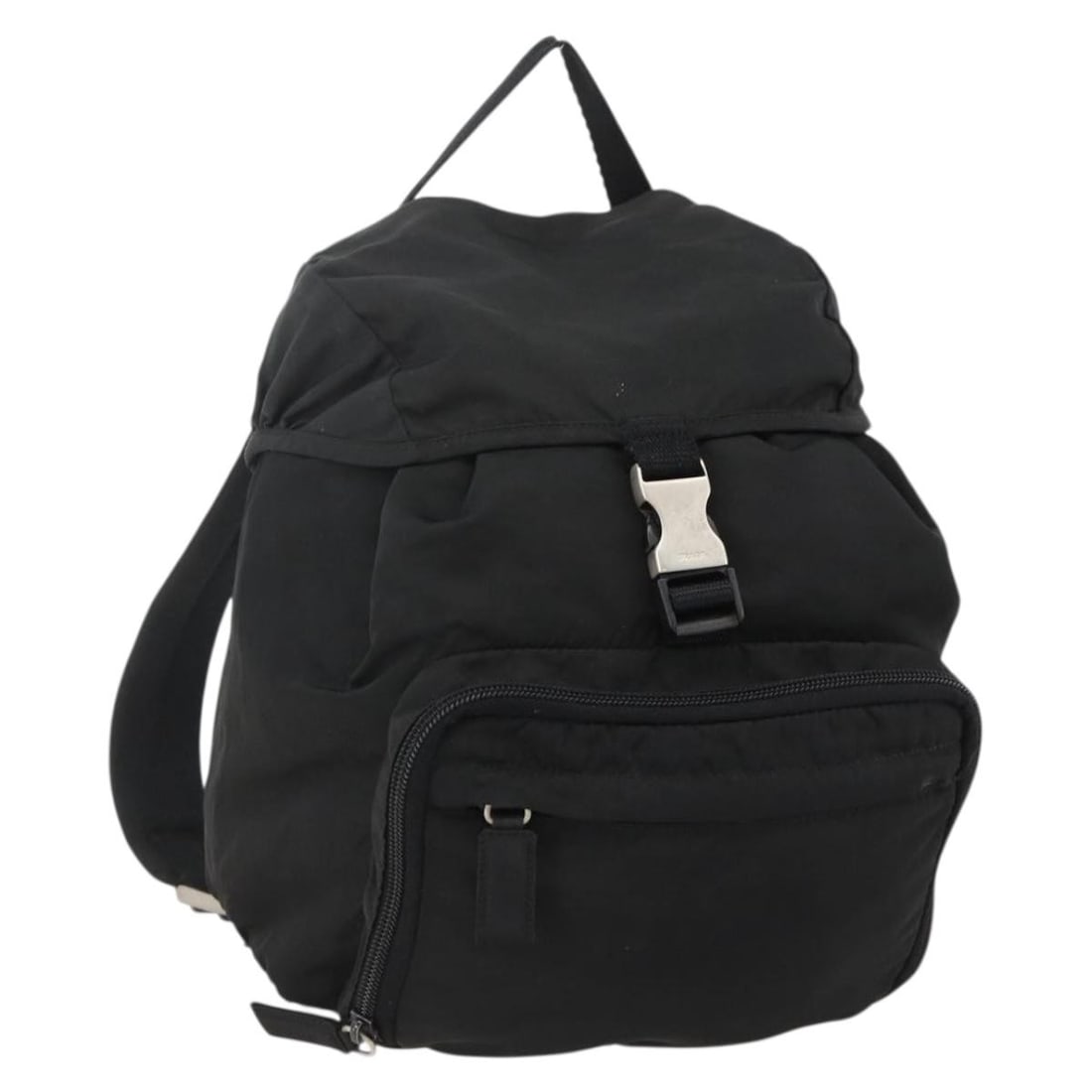 PRADA Womens Nylon Backpack in Black with Silver Tone (1 of 18)