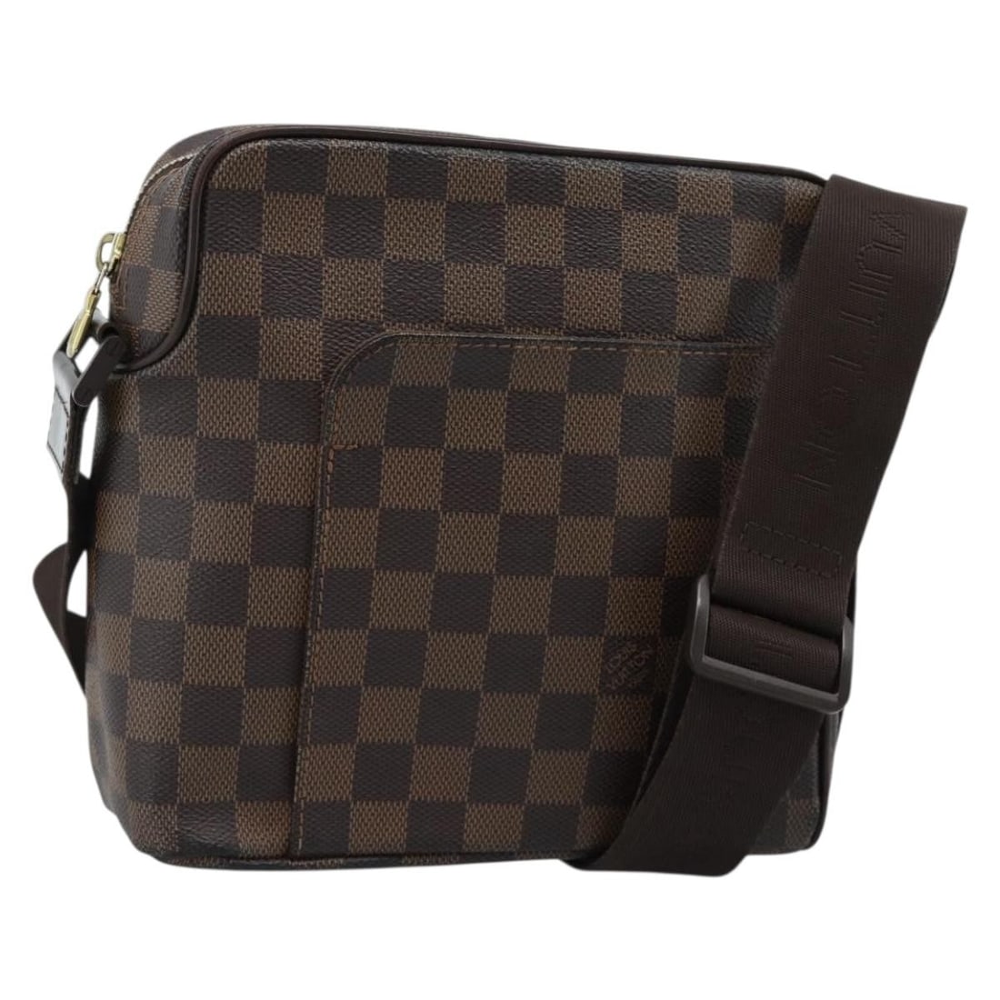Louis Vuitton N41442 Olaf PM Damier Ebene Shoulder Bag: Louis Vuitton N41442 Olaf PM Damier Ebene Shoulder Bag Louis Vuitton Damier Ebene Olaf PM shoulder bag in Damier Ebene canvas, made in France. This women's shoulder bag measures approximately 20 cm x 