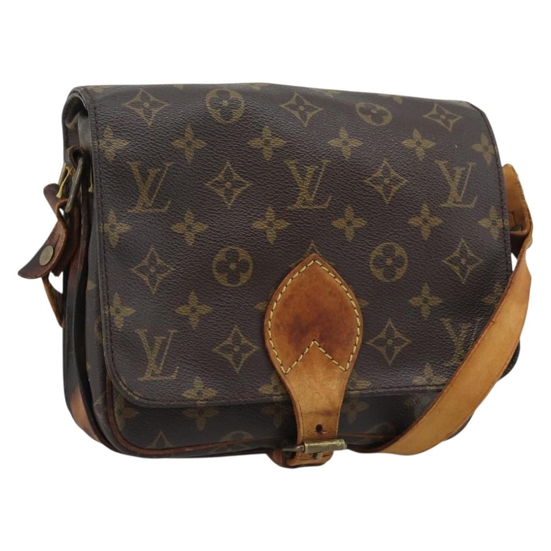 Louis Vuitton M51253 Cartouchiere MM Monogram Canvas Shoulder Bag: Louis Vuitton M51253 Cartouchiere MM Monogram Canvas Shoulder Bag Louis Vuitton Monogram Cartouchiere MM shoulder bag in Monogram Canvas, made in France. The bag features the M51253 product number and