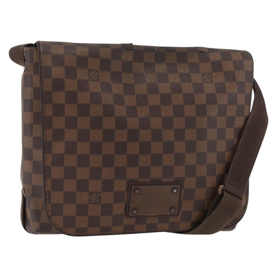 Louis Vuitton Brooklyn MM Damier Ebene Canvas Shoulder Bag N51211: Louis Vuitton Brooklyn MM Damier Ebene Canvas Shoulder Bag N51211 This is a Louis Vuitton Damier Ebene Brooklyn MM shoulder bag, crafted from the signature Damier Ebene canvas. Designed for women, it 