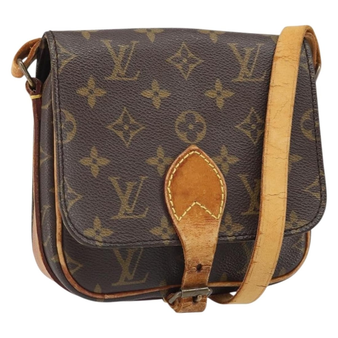 Louis Vuitton Cartouchiere PM Monogram Canvas Shoulder Bag M51254: Louis Vuitton Cartouchiere PM Monogram Canvas Shoulder Bag M51254 Louis Vuitton Monogram Cartouchiere PM shoulder bag in Monogram Canvas, made in France. The bag features the Monogram pattern and come