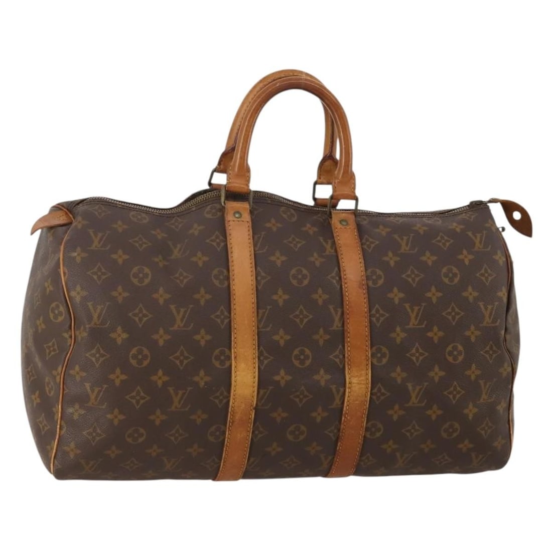 Louis Vuitton M41428 Keepall 45 Monogram Canvas Boston Bag: Louis Vuitton M41428 Keepall 45 Monogram Canvas Boston Bag Louis Vuitton Keepall 45 Boston Bag in Monogram Canvas, made in France. The bag features the classic Monogram color and is identified by prod
