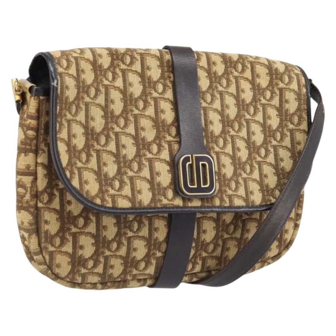 Christian Dior Trotter Canvas Beige Gold Women's Shoulder Bag France: Christian Dior Trotter Canvas Beige Gold Women's Shoulder Bag France This Christian Dior Trotter Canvas Shoulder Bag features a beige and gold exterior with the iconic Trotter canvas material. Designe