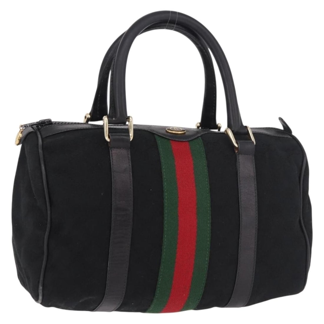 Gucci GG Canvas Web Sherry Line black red green handbag: Gucci GG Canvas Web Sherry Line black red green handbag This GUCCI GG Canvas Web Sherry Line handbag features the iconic black, red, and green color combination and is crafted from GG canvas material.