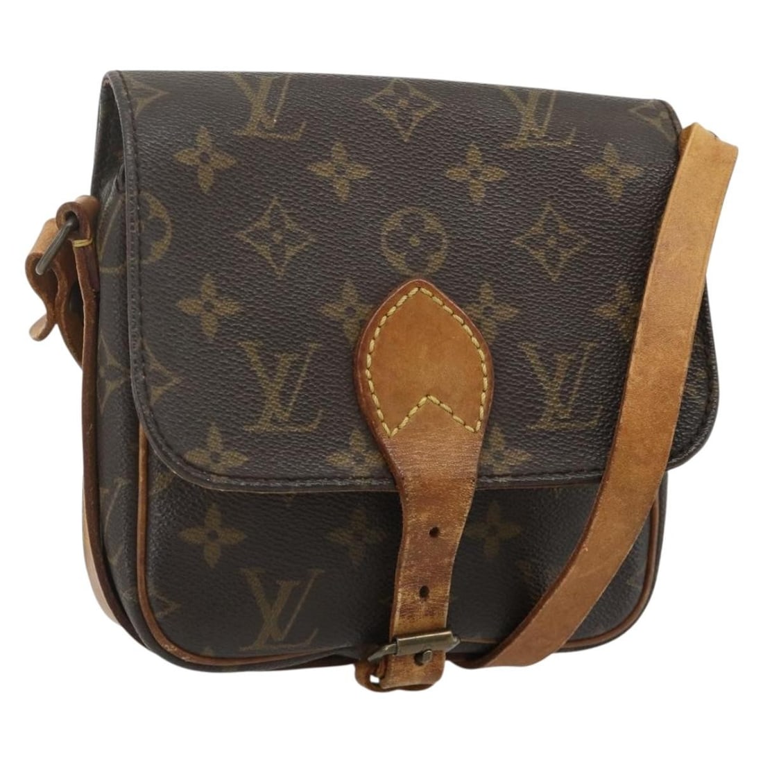 Louis Vuitton M51254 Cartouchiere PM Monogram Canvas Shoulder Bag: Louis Vuitton M51254 Cartouchiere PM Monogram Canvas Shoulder Bag Louis Vuitton Monogram Cartouchiere PM shoulder bag in Monogram Canvas, made in France. This women's bag is identified by product no. 