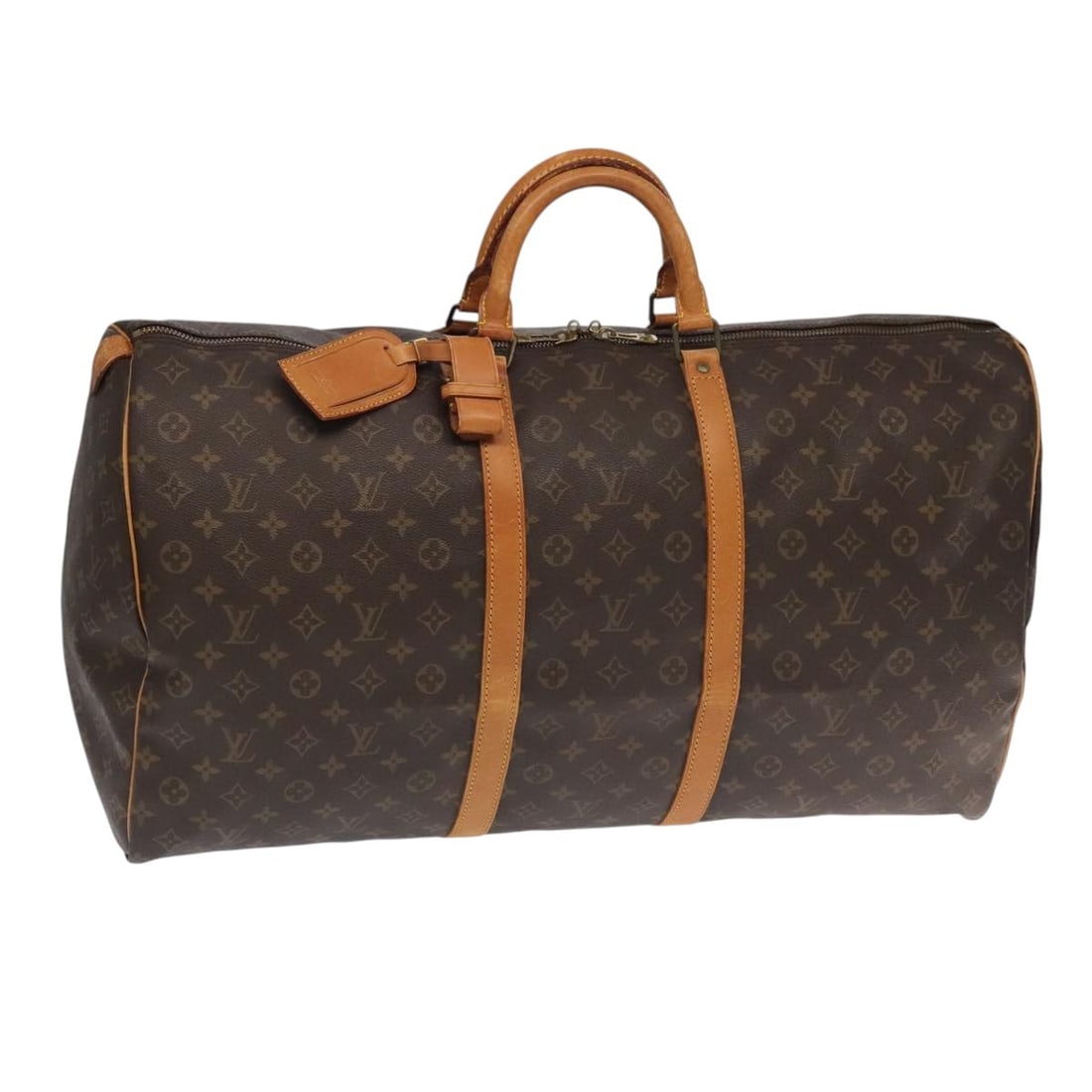 Louis Vuitton M41422 Keepall 60 Monogram Canvas Boston Bag: Louis Vuitton M41422 Keepall 60 Monogram Canvas Boston Bag Louis Vuitton Keepall 60 Boston bag in Monogram canvas, made in France. The bag is identified by product number M41422 and includes a name ta