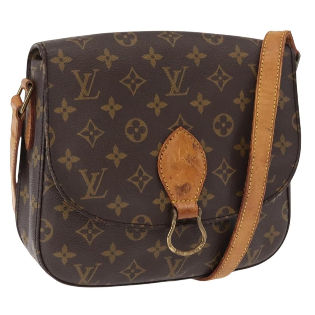 Louis Vuitton M51242 Saint Cloud GM Monogram Canvas Shoulder Bag: Louis Vuitton M51242 Saint Cloud GM Monogram Canvas Shoulder Bag Louis Vuitton Monogram Saint Cloud GM shoulder bag in Monogram Canvas, made in France. This women's bag measures approximately 24 cm W 