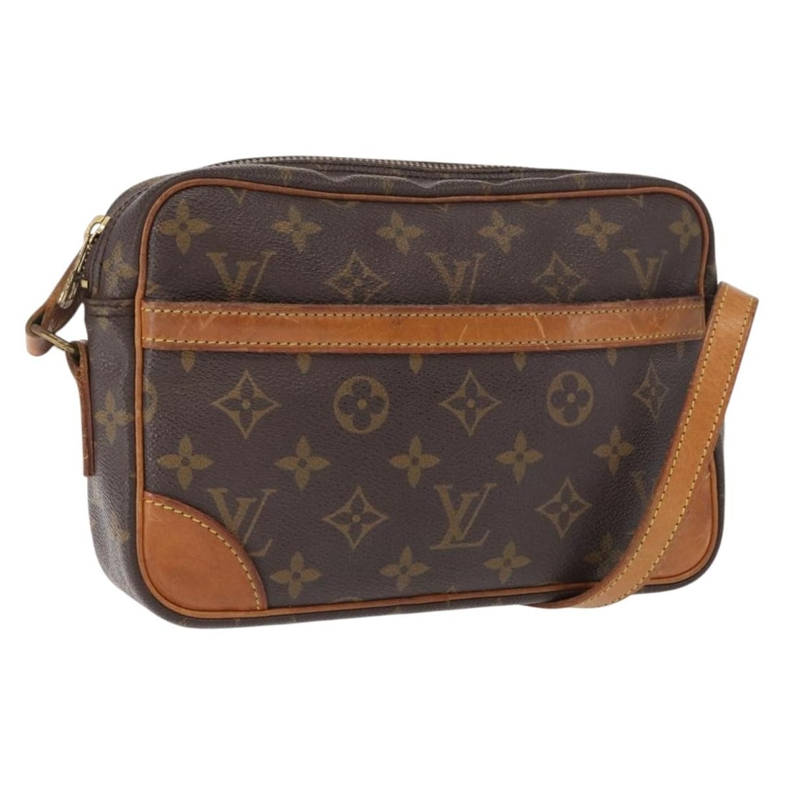 Louis Vuitton Trocadero 23 Monogram Canvas Shoulder Bag M51276 France: Louis Vuitton Trocadero 23 Monogram Canvas Shoulder Bag M51276 France This Louis Vuitton Trocadero 23 shoulder bag is crafted from the signature Monogram canvas with monogram pattern and features an a