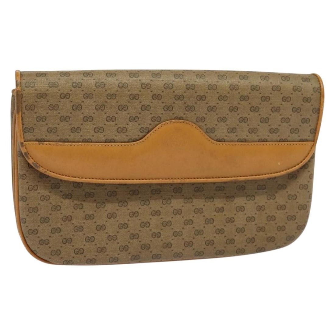 GUCCI Micro GG Supreme Beige Gold Shoulder Bag PVC Auth 004 106 0024: GUCCI Micro GG Supreme Beige Gold Shoulder Bag PVC Auth 004 106 0024 This GUCCI Micro GG Supreme Shoulder Bag is a stylish and functional accessory. Crafted from PVC leather, it features a chic beige 