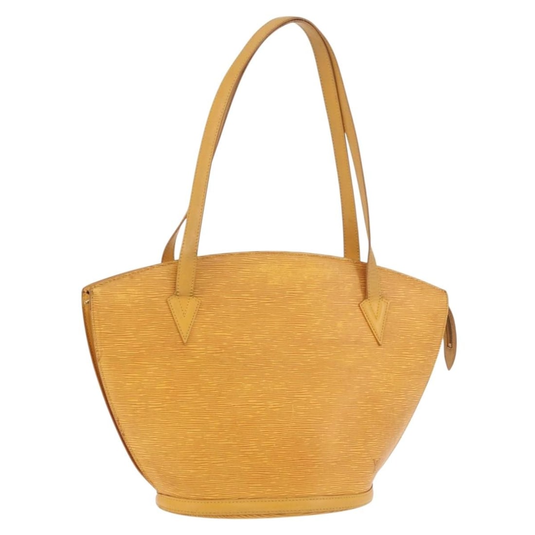 Louis Vuitton Saint Jacques Epi Leather Yellow Shoulder Bag M52269: Louis Vuitton Saint Jacques Epi Leather Yellow Shoulder Bag M52269 This Louis Vuitton Epi Saint Jacques Shoulder Bag in yellow features the brand's signature durable Epi leather and a spacious, struct