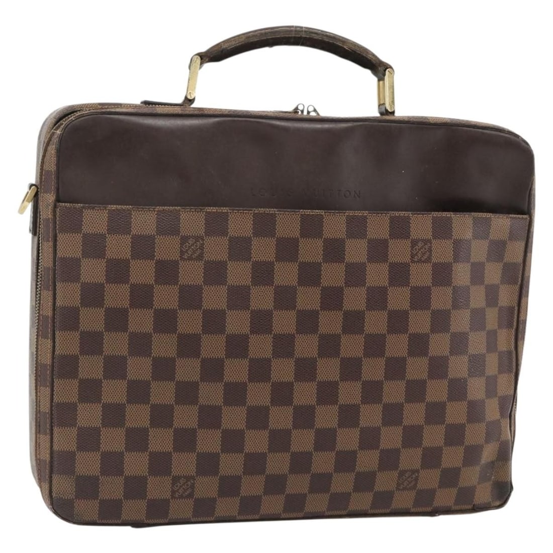 Louis Vuitton N58020 Porto Ordinatur Sabana Damier Ebene Business Bag: Louis Vuitton N58020 Porto Ordinatur Sabana Damier Ebene Business Bag Louis Vuitton Damier Ebene Porto Ordinatur Sabana Bag 2way in Damier Ebene canvas, styled as a business bag. The item is made in F