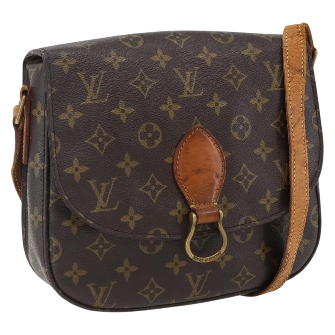 Louis Vuitton Saint Cloud GM Monogram Canvas Shoulder Bag M51242 France: Louis Vuitton Saint Cloud GM Monogram Canvas Shoulder Bag M51242 France This Louis Vuitton Monogram Saint Cloud GM Shoulder Bag features the iconic monogram canvas exterior with a classic flap design.