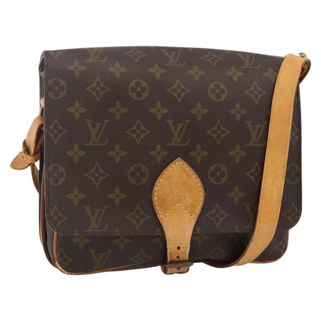 Louis Vuitton M51252 Cartouchiere GM Monogram Canvas Shoulder Bag: Louis Vuitton M51252 Cartouchiere GM Monogram Canvas Shoulder Bag Louis Vuitton Monogram Cartouchiere GM shoulder bag in Monogram Canvas, made in France. The bag is identified by product no. M51252 an