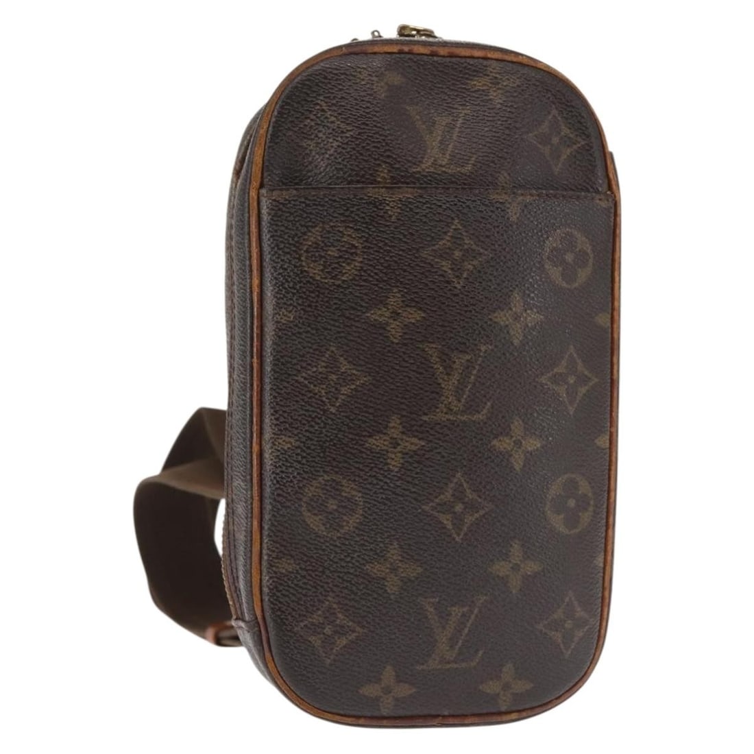 LOUIS VUITTON Monogram Pochette Gange Shoulder Bag M51870 Auth Spain: LOUIS VUITTON Monogram Pochette Gange Shoulder Bag M51870 Auth Spain This authentic LOUIS VUITTON Monogram Pochette Gange Shoulder Bag is a stylish accessory crafted from durable monogram canvas. With