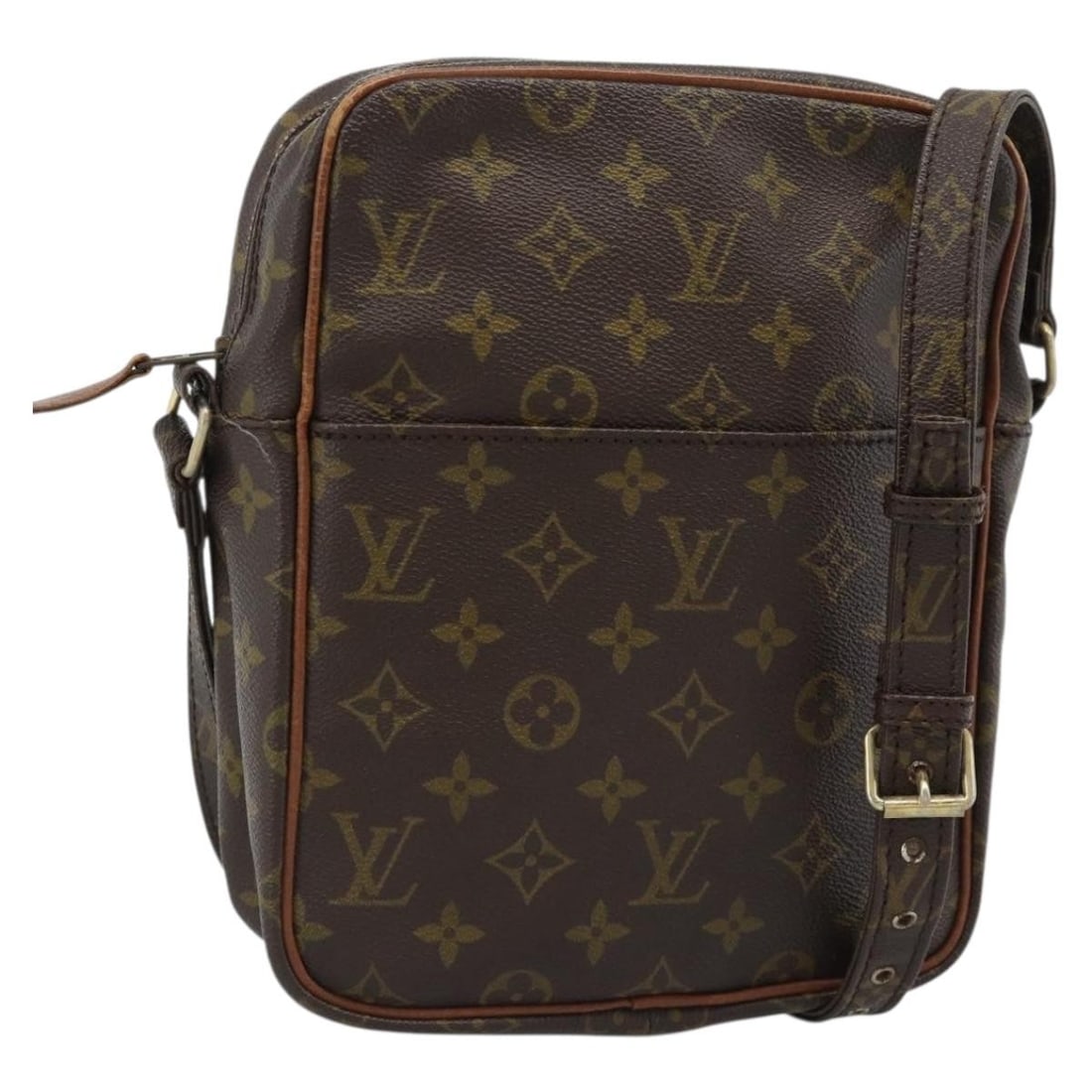 Louis Vuitton M45266 Danube Monogram Canvas Shoulder Bag: Louis Vuitton M45266 Danube Monogram Canvas Shoulder Bag Louis Vuitton Monogram Danube shoulder bag in Monogram Canvas, made in France. This women's shoulder bag features the Monogram colorway and a s