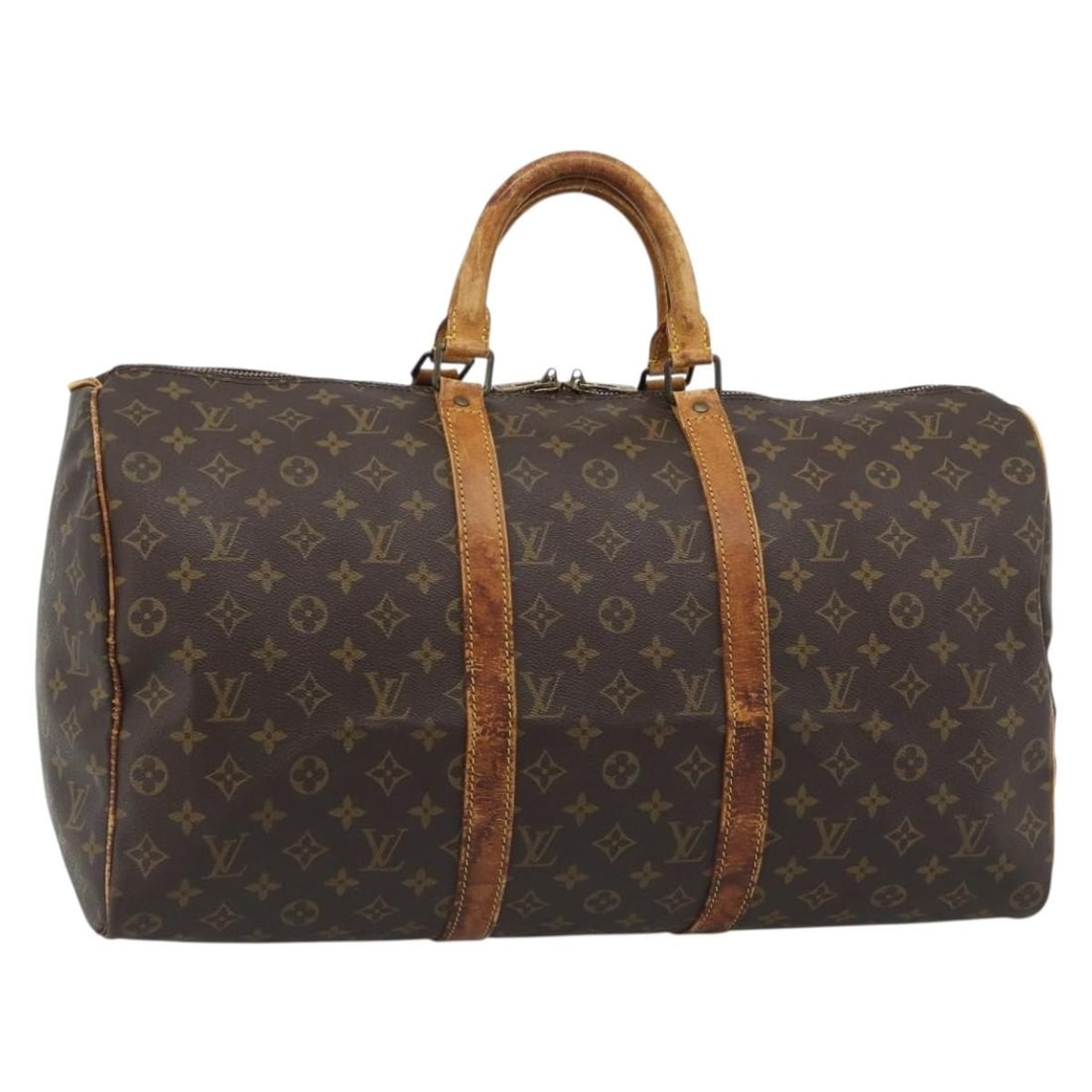 Louis Vuitton M41426 Keepall 50 Monogram Canvas Travel Bag: Louis Vuitton M41426 Keepall 50 Monogram Canvas Travel Bag Louis Vuitton Monogram Keepall 50 Boston Bag in Monogram Canvas, made in France. The bag features a Boston bag style and comes in the listed 