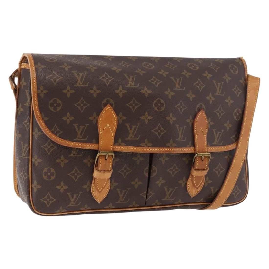 Louis Vuitton M42246 Gibeciere GM Monogram Canvas Shoulder Bag: Louis Vuitton M42246 Gibeciere GM Monogram Canvas Shoulder Bag Louis Vuitton Gibeciere GM shoulder bag in Monogram Canvas, made in France. This women's bag features the Monogram colorway and comes wit