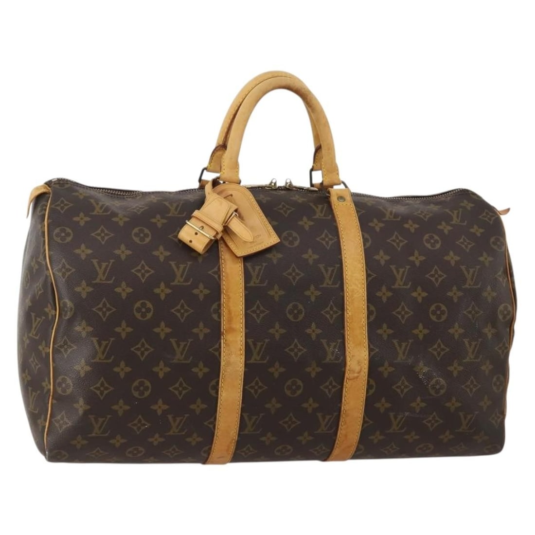 Louis Vuitton M41426 Keepall 50 Monogram Canvas Boston Bag: Louis Vuitton M41426 Keepall 50 Monogram Canvas Boston Bag Louis Vuitton Keepall 50 Boston Bag in Monogram Canvas with the classic Monogram color and style. Made in France, this bag is identified by p