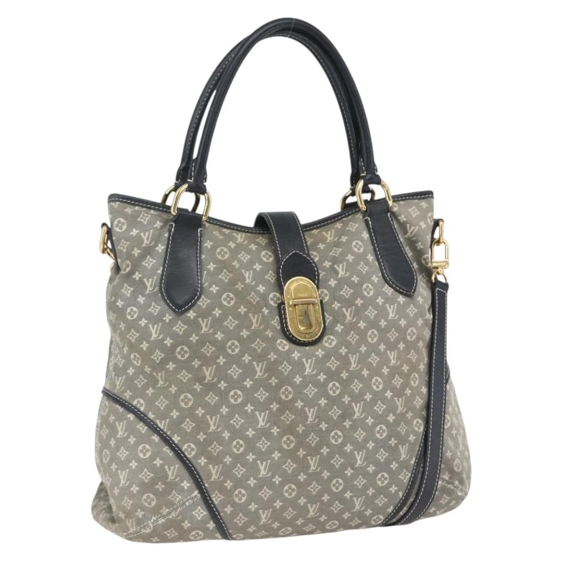 Louis Vuitton Idylle Elegy Navy Canvas 2way Shoulder Bag M56697 With Strap: Louis Vuitton Idylle Elegy Navy Canvas 2way Shoulder Bag M56697 With Strap This Louis Vuitton Monogram Idylle Elegy shoulder bag in navy features a versatile 2-way design with both a shoulder strap an