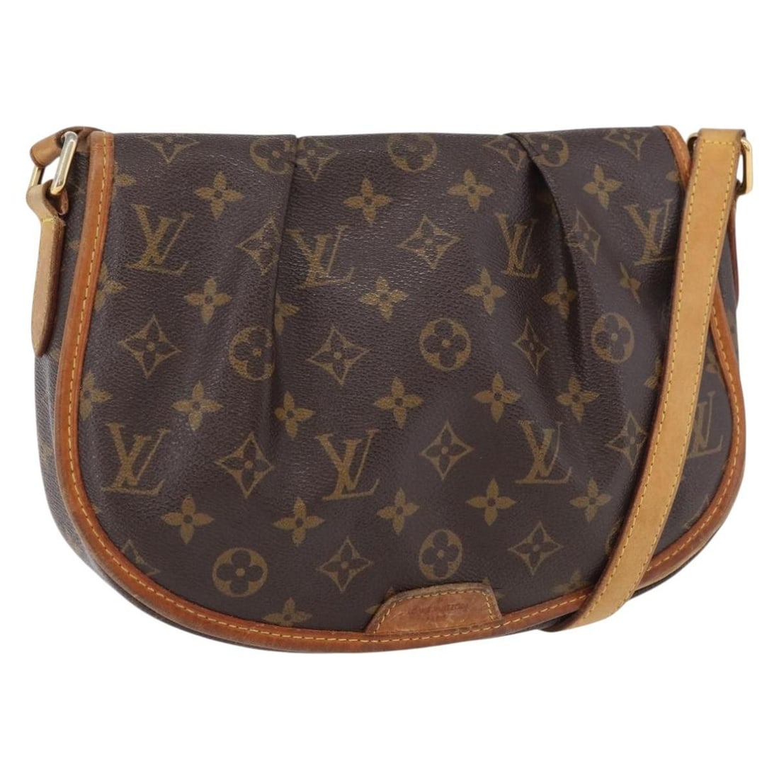 Louis Vuitton Monogram Canvas Menilmontant PM Shoulder Bag M40474: Louis Vuitton Monogram Canvas Menilmontant PM Shoulder Bag M40474 This Louis Vuitton Menilmontant PM shoulder bag features the iconic Monogram canvas and is designed for women. The bag is made in Fran