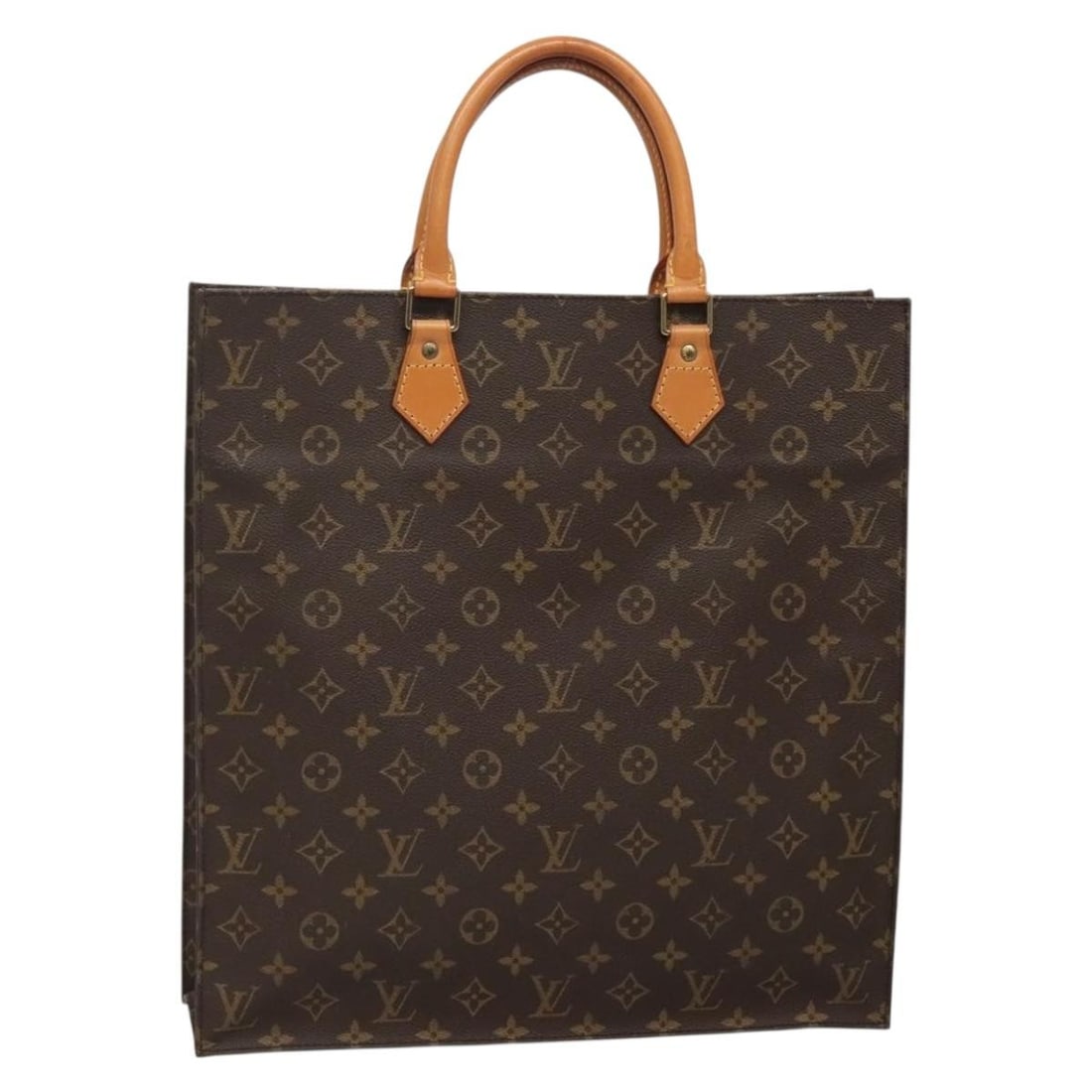 Louis Vuitton M51140 Sac Plat Monogram Canvas Hand Bag France: Louis Vuitton M51140 Sac Plat Monogram Canvas Hand Bag France Louis Vuitton Sac Plat handbag in Monogram Canvas, made in France. This women's handbag features the Monogram exterior and comes in the Sa
