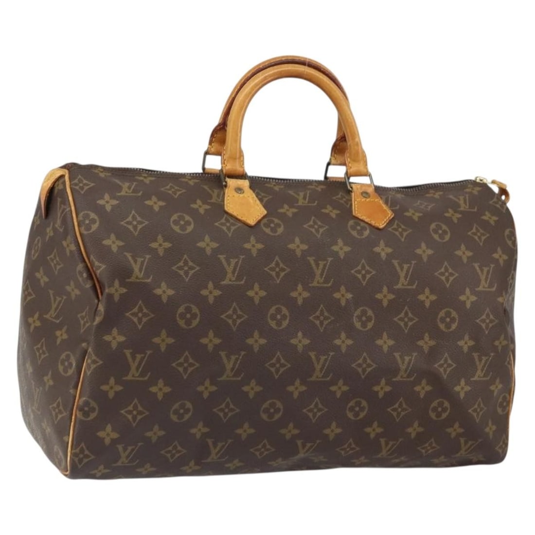 Louis Vuitton Speedy 40 Monogram Canvas Handbag M41522 France: Louis Vuitton Speedy 40 Monogram Canvas Handbag M41522 France This Louis Vuitton Monogram Speedy 40 handbag features the iconic monogram canvas exterior and classic design. The bag is made in France a