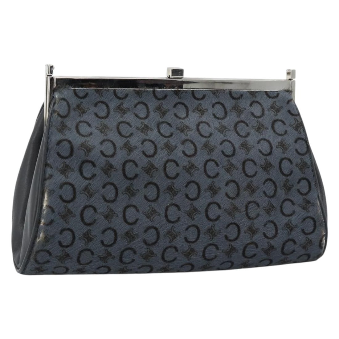 CELINE C Macadam Gray Silver Canvas Shoulder Bag Italy: CELINE C Macadam Gray Silver Canvas Shoulder Bag Italy CELINE C Macadam Canvas shoulder bag in gray and silver, made in Italy. This women's bag features C Macadam Canvas exterior material and measures