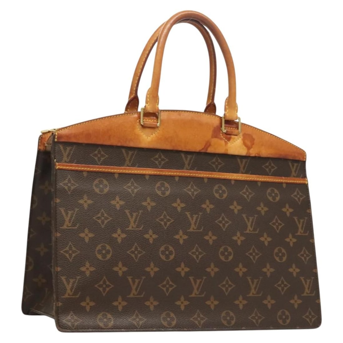 Louis Vuitton M47501 Riviera Monogram Canvas Handbag France: Louis Vuitton M47501 Riviera Monogram Canvas Handbag France Louis Vuitton Riviera handbag in Monogram canvas, made in France. This women's handbag is offered without the original box or dust bag; only