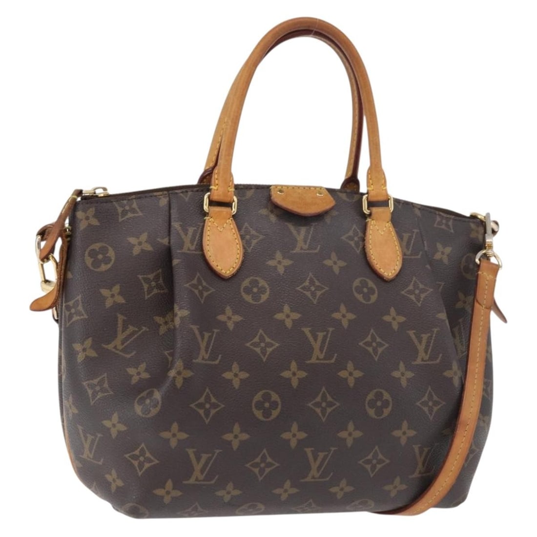 Louis Vuitton Turen PM 2way Monogram Canvas Handbag M48813: Louis Vuitton Turen PM 2way Monogram Canvas Handbag M48813 Louis Vuitton Monogram Turen PM handbag in Monogram Canvas, made in France. It comes with a shoulder strap and can be carried as a 2-way styl
