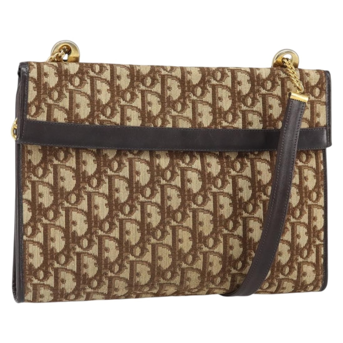 Christian Dior Beige Gold Trotter Canvas Shoulder Bag France: Christian Dior Beige Gold Trotter Canvas Shoulder Bag France This Christian Dior Trotter Canvas Shoulder Bag features a beige and gold color scheme and is crafted from signature Trotter canvas. The ba