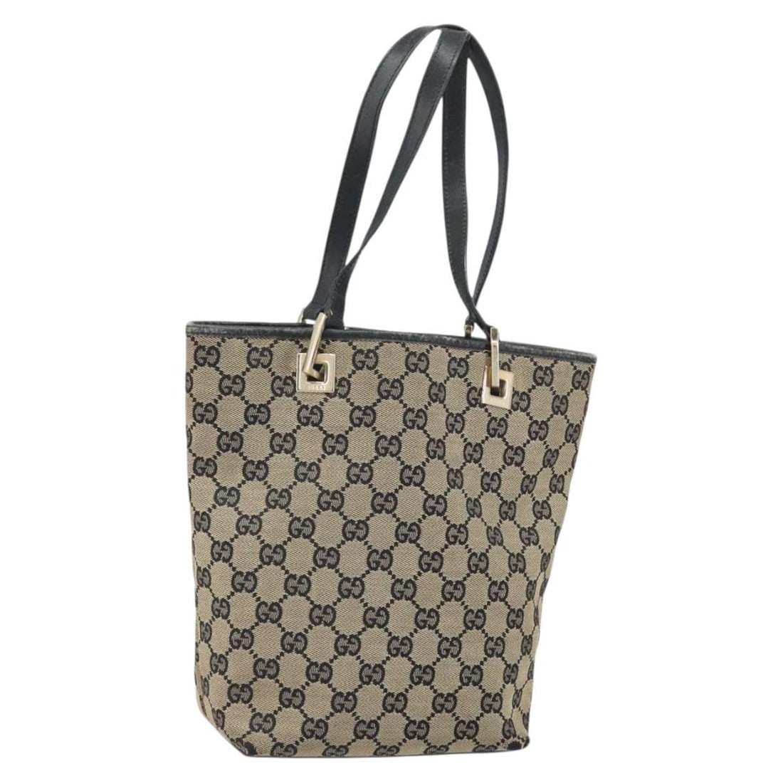 Gucci GG Canvas Gold Navy Tote Bag 002 1099 2404: Gucci GG Canvas Gold Navy Tote Bag 002 1099 2404 This GUCCI GG Canvas Tote Bag features a gold and navy color scheme and is crafted from signature GG canvas. Designed for women, it offers a spacious i