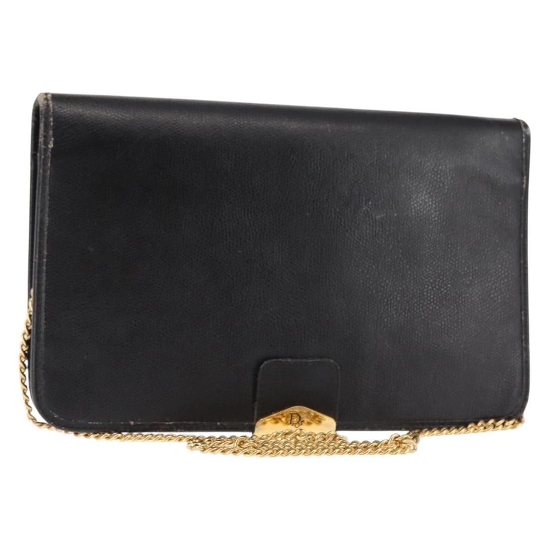 Christian Dior Black Leather Chain Shoulder Bag Made in France: Christian Dior Black Leather Chain Shoulder Bag Made in France Elevate your accessory collection with this authentic Christian Dior Chain Shoulder Bag, expertly crafted in France. Made from high-quali