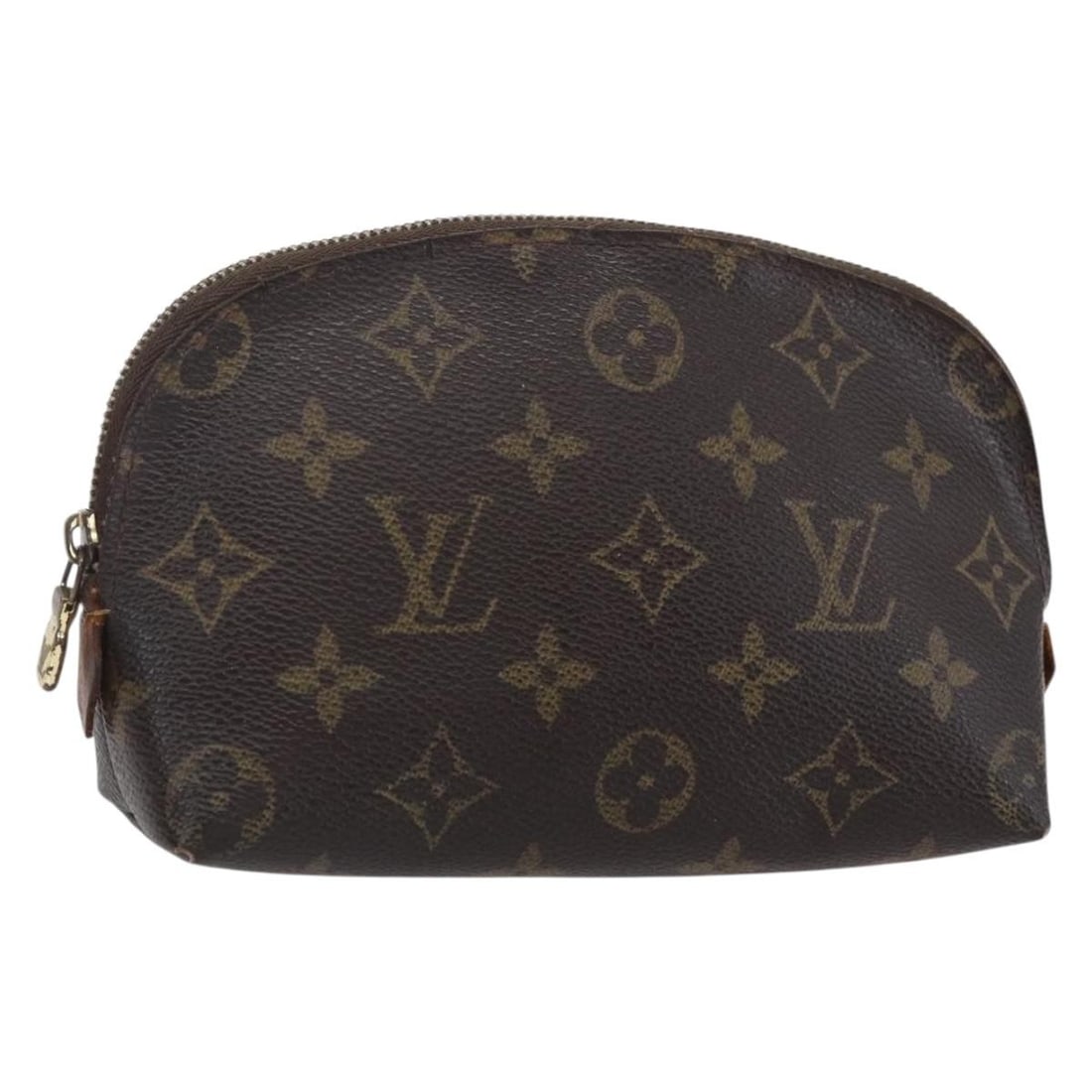 LOUIS VUITTON Monogram Cosmetic Pouch M43998 Auth Made in Spain: LOUIS VUITTON Monogram Cosmetic Pouch M43998 Auth Made in Spain This authentic Louis Vuitton Monogram Pochette Cosmetic PM Pouch is a stylish accessory crafted from durable Monogram Canvas. Designed f
