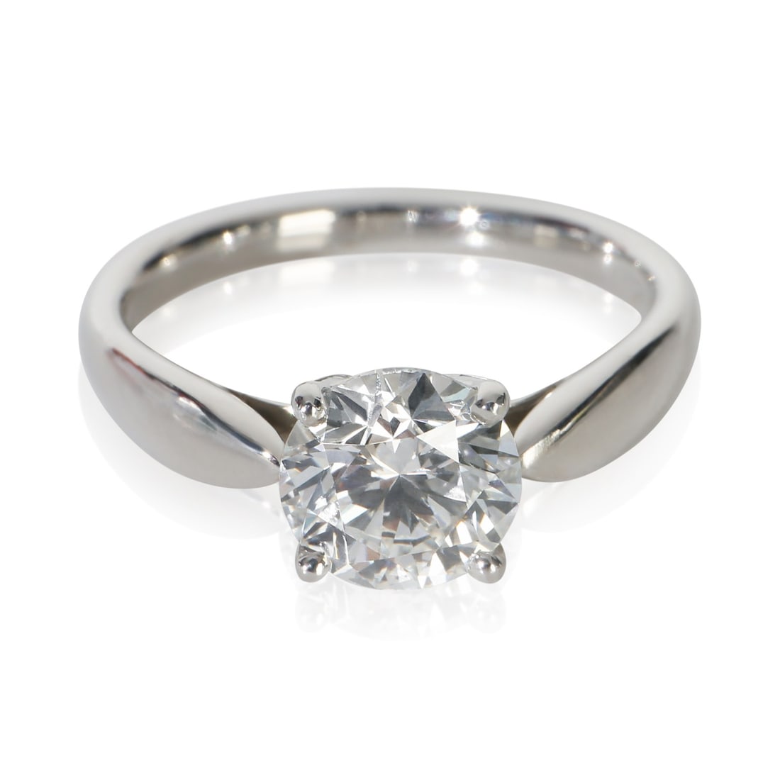 Tiffany & Co. Harmony Platinum Engagement Ring 1.15 ct Round Diamond (1 of 9)