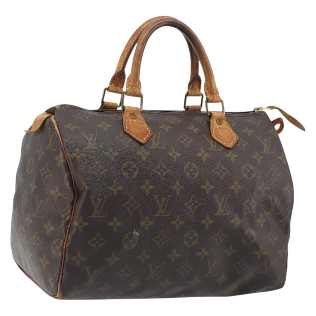 Louis Vuitton M41526 Speedy 30 Monogram Canvas Handbag France: Louis Vuitton M41526 Speedy 30 Monogram Canvas Handbag France Louis Vuitton Speedy 30 hand bag in Monogram Canvas with the classic Monogram color pattern. Made in France, this bag is identified by pro