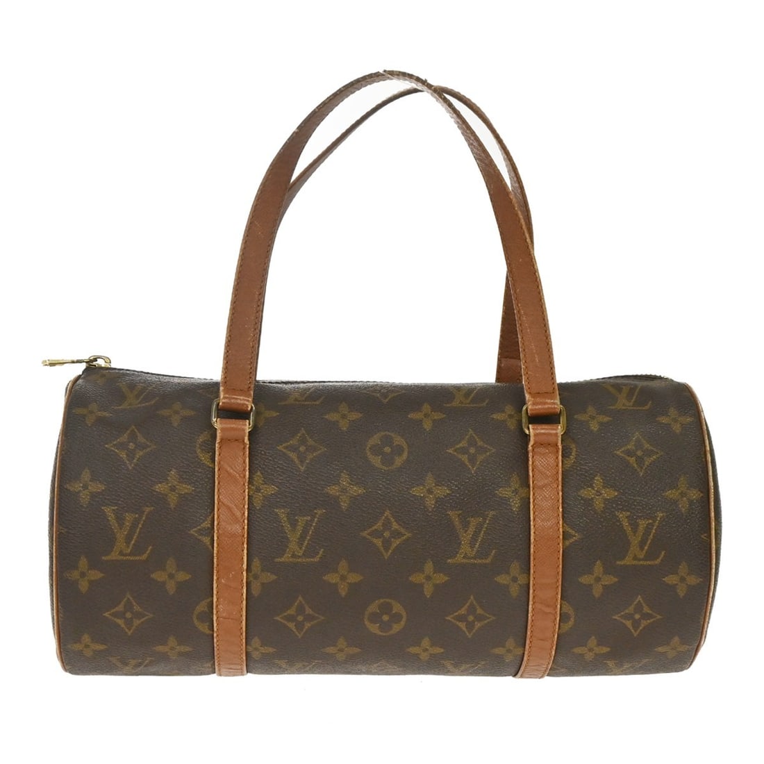 Louis Vuitton Papillon 30 Monogram Canvas Shoulder Bag M51365: Louis Vuitton Papillon 30 Monogram Canvas Shoulder Bag M51365 Louis Vuitton Papillon 30 handbag in Monogram canvas and leather, made in France. This vintage bag shows heavy use, with scuffs, discolora