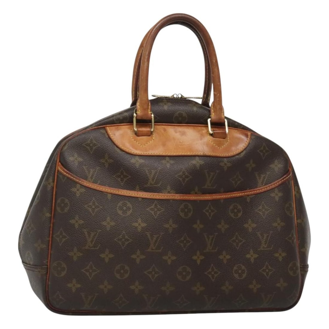 Louis Vuitton Deauville Monogram Canvas Women's Handbag M47270 France: Louis Vuitton Deauville Monogram Canvas Women's Handbag M47270 France This is a Louis Vuitton Monogram Deauville handbag, crafted from signature monogram canvas with a monogram color scheme. Designed 