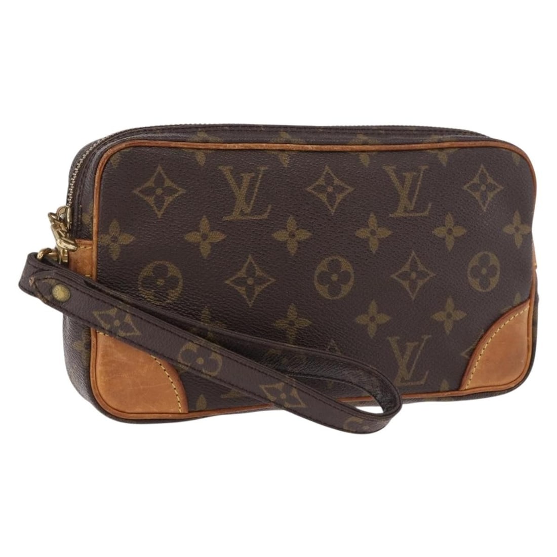 Louis Vuitton M51827 Marly Dragonne PM Monogram Canvas Clutch: Louis Vuitton M51827 Marly Dragonne PM Monogram Canvas Clutch Louis Vuitton Monogram Marly Dragonne PM clutch bag in Monogram Canvas, made in France. This pre-owned clutch is identified by product num