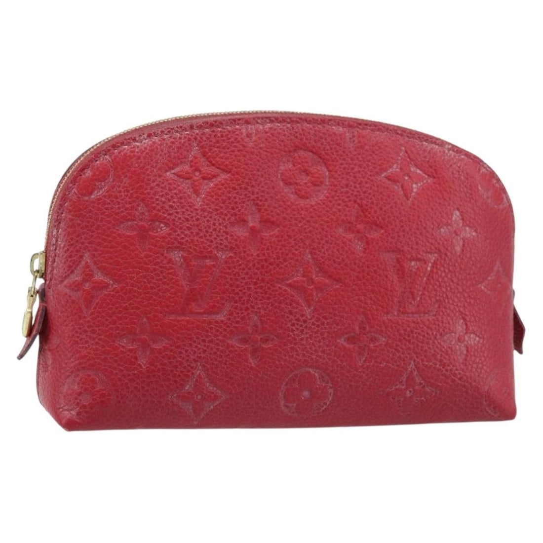 Red Monogram Empreinte Leather Pochette PM Pouch M69414 by Louis Vuitton: Red Monogram Empreinte Leather Pochette PM Pouch M69414 by Louis Vuitton This is a Louis Vuitton Monogram Empreinte Pochette PM pouch in red, crafted from Monogram Empreinte leather. Designed for wome