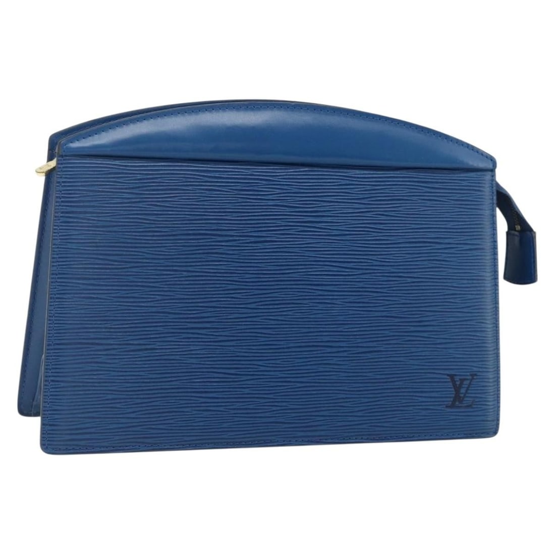 Louis Vuitton M48405 Epi Leather Blue Womens Pouch Trousse Crete: Louis Vuitton M48405 Epi Leather Blue Womens Pouch Trousse Crete Louis Vuitton Epi Trousse Crete pouch in blue Epi leather. This women's pouch is made in France and shows heavy use, with visible wear 