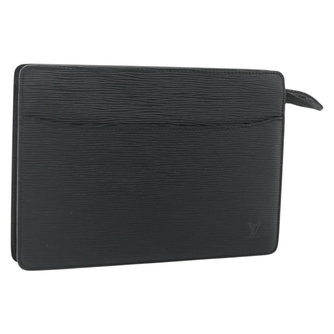 Louis Vuitton Epi Leather Black Pochette Homme Clutch M52522: Louis Vuitton Epi Leather Black Pochette Homme Clutch M52522 This Louis Vuitton Epi Pochette Homme clutch bag is crafted from black Epi leather and features a sleek, structured silhouette. Made in Fra