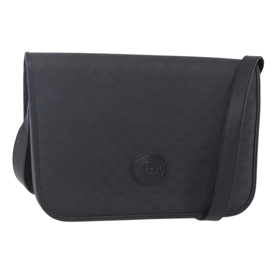 Gucci 001 904 0915 Micro GG Canvas Shoulder Bag Black Gold: Gucci 001 904 0915 Micro GG Canvas Shoulder Bag Black Gold Authentic Gucci shoulder bag in black and gold Micro GG canvas. This women's bag is made in Italy and features a compact silhouette with an a