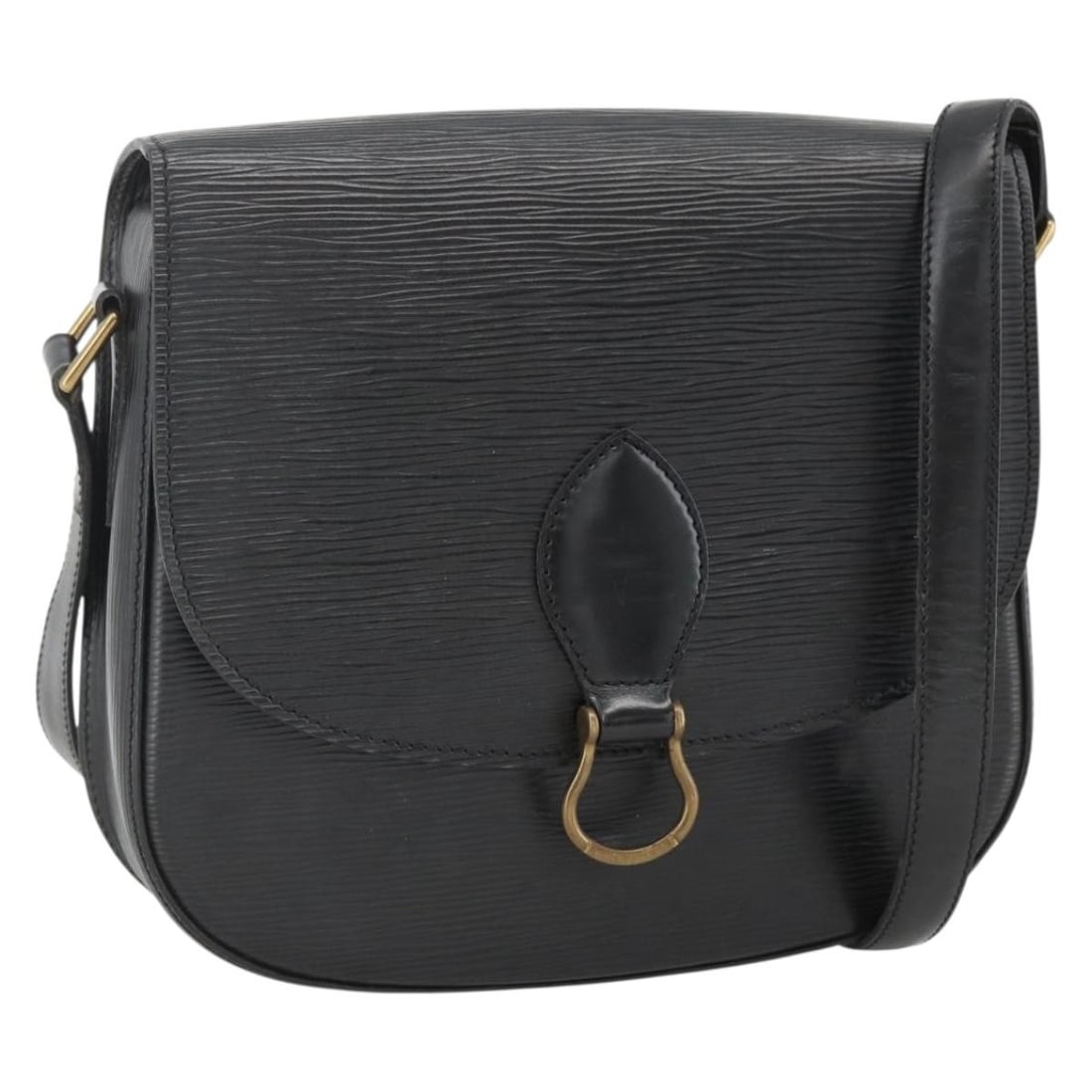 Black Epi Leather Saint Cloud GM Shoulder Bag by Louis Vuitton M52192: Black Epi Leather Saint Cloud GM Shoulder Bag by Louis Vuitton M52192 This Louis Vuitton Epi Saint Cloud GM shoulder bag is crafted from durable black Epi leather. Designed for women, it features a st