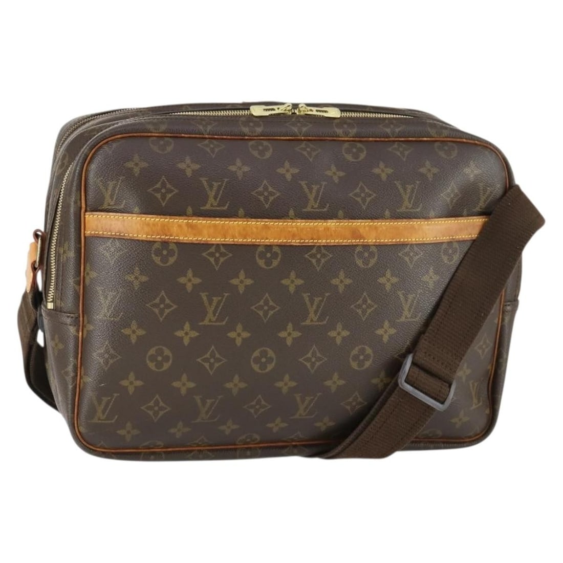 Louis Vuitton M45252 Reporter GM Monogram Canvas Shoulder Bag: Louis Vuitton M45252 Reporter GM Monogram Canvas Shoulder Bag Louis Vuitton Reporter GM shoulder bag in Monogram Canvas with a Monogram colorway. Made in France, this bag measures approximately W35 x 