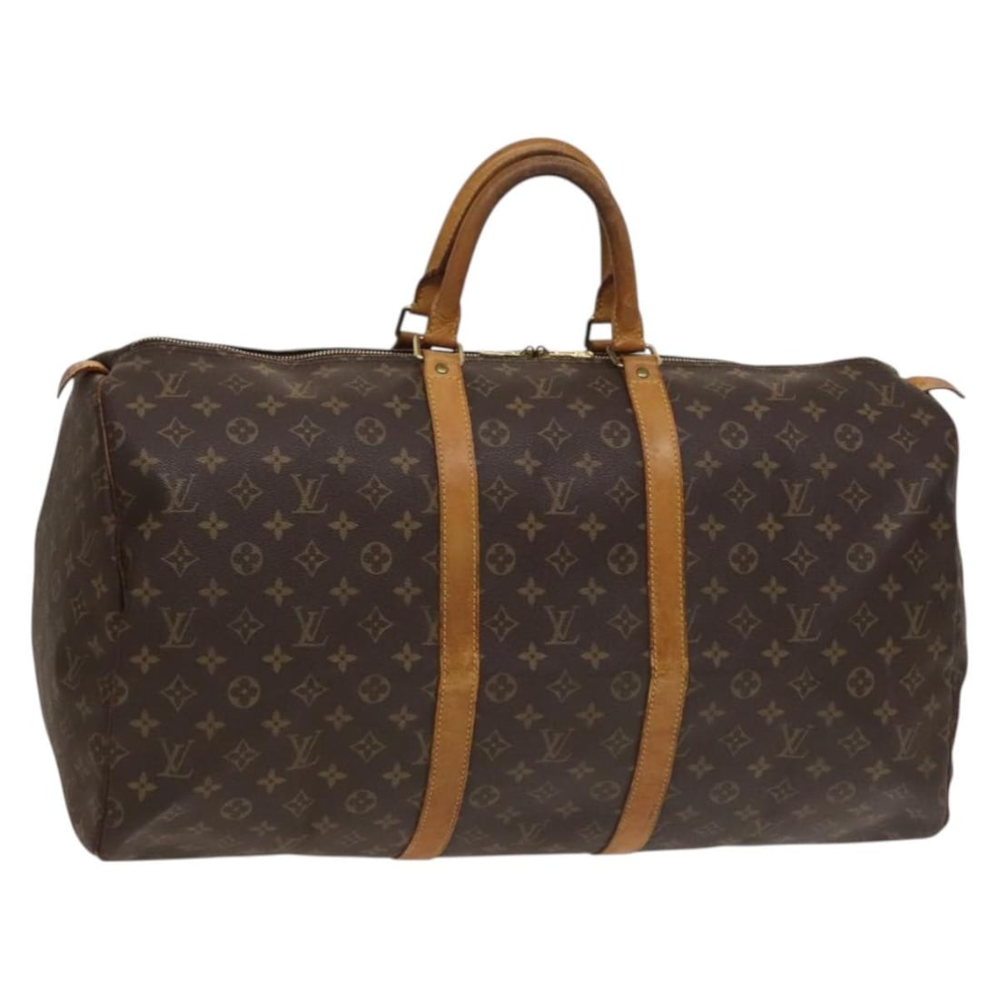 Louis Vuitton M41424 Keepall 55 Monogram Canvas Boston Bag: Louis Vuitton M41424 Keepall 55 Monogram Canvas Boston Bag Louis Vuitton Keepall 55 Boston bag in Monogram canvas, made in France. This women's bag is model M41424 and is offered without the original 