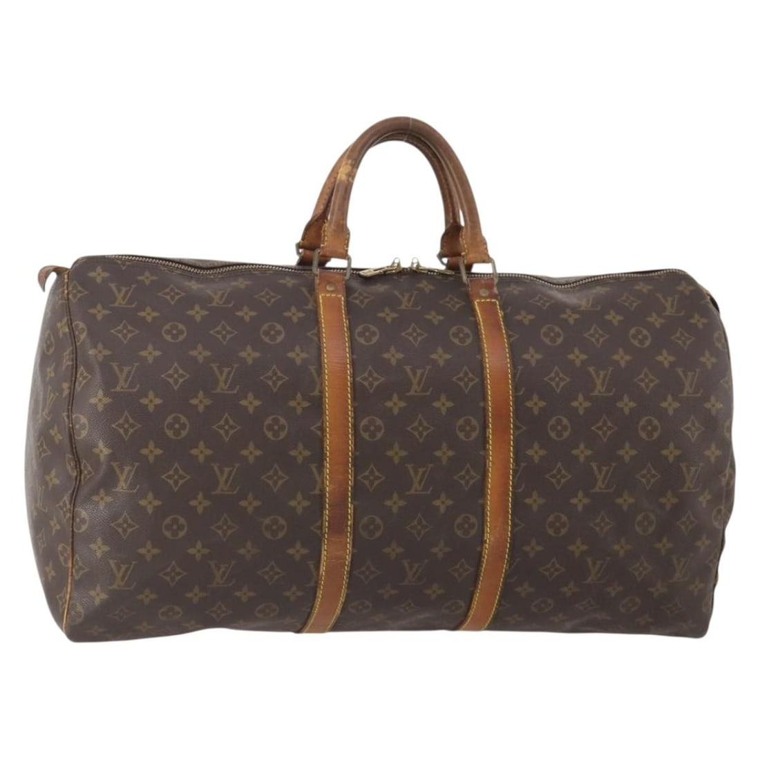Louis Vuitton Keepall 45 Monogram Canvas Boston Travel Bag M41428: Louis Vuitton Keepall 45 Monogram Canvas Boston Travel Bag M41428 This Louis Vuitton Monogram Keepall 45 Boston Bag is crafted from signature monogram canvas and features natural leather trim. Designe