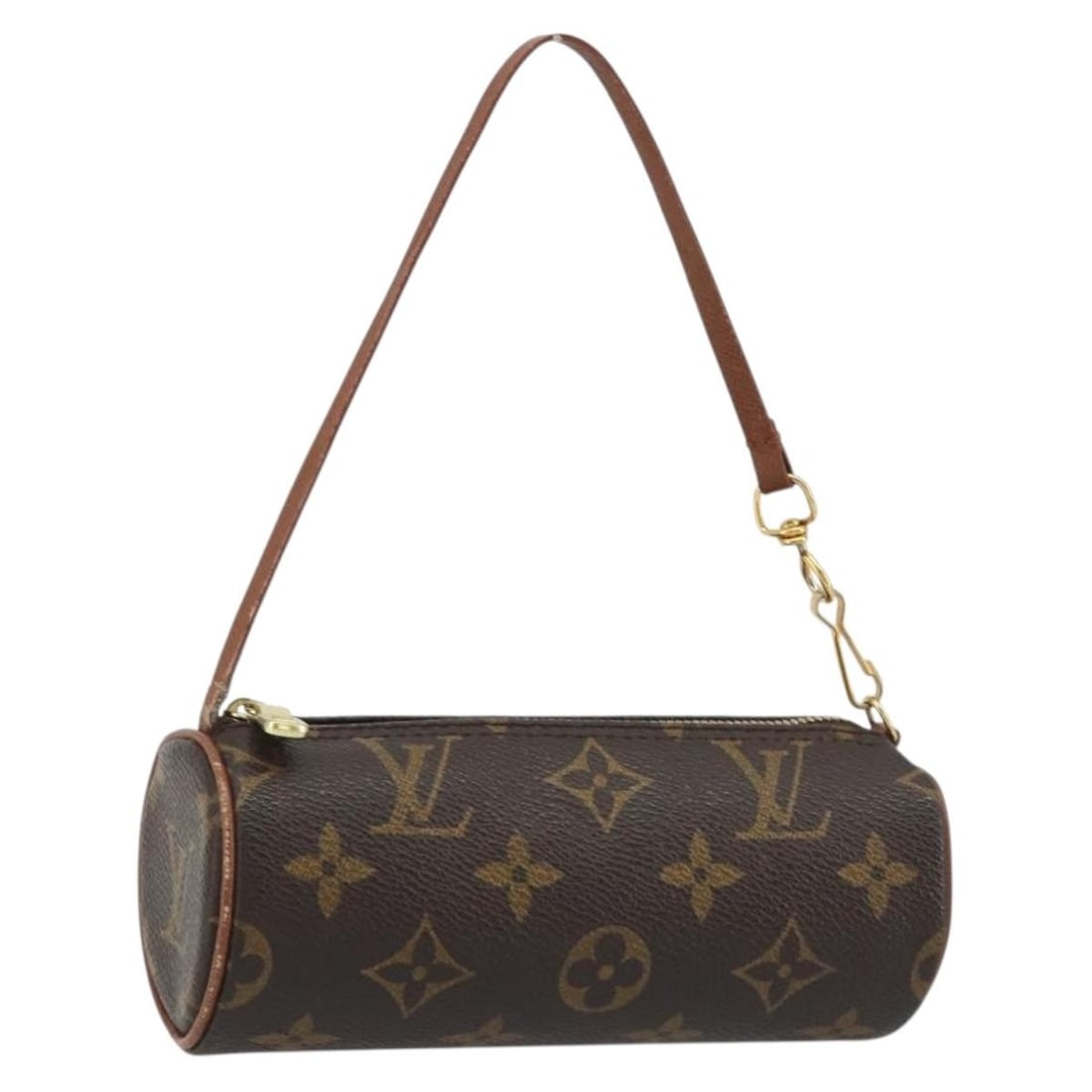 Louis Vuitton Papillon Monogram Canvas Pouch Made in France: Louis Vuitton Papillon Monogram Canvas Pouch Made in France Louis Vuitton Monogram Papillon pouch in Monogram Canvas, made in France. The pouch is presented in heavily used condition with visible rubb